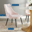 Chaise parsons capitonnée en velours-148914998