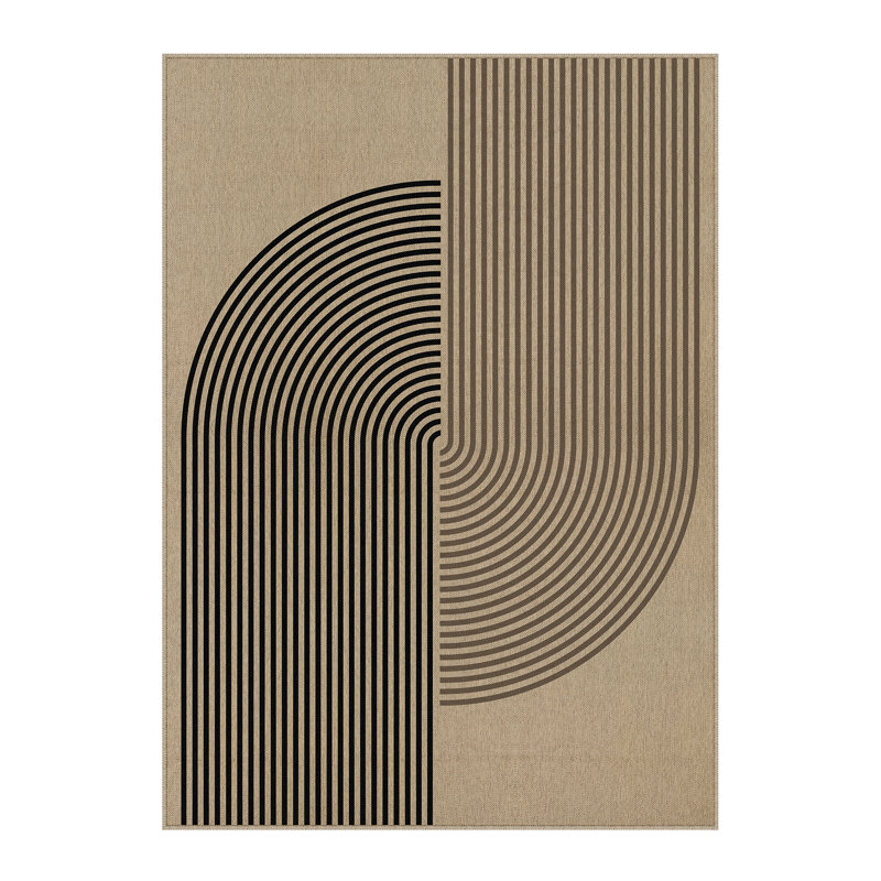 Tapis en lin Linea, Rectangle 2' x 3'