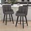 Tabouret de bar 26 po pivotant sur 360 ° à hauteur de comptoir 26 pi, chaises de îlot de cuisine avec pieds en bois-1351488994-1351705099