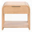 Modern One Drawer Waterfall Nightstand