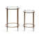 Courville Metal and Glass Nesting Tables