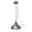 Hillmont 1 - Light Brushed Silver Pendant