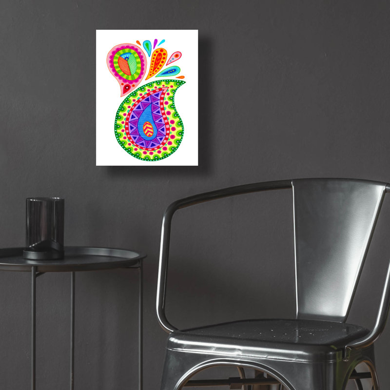 "Marker Paisley" par Hello Angel, H 16 po x l 12 po x P 0,13 po