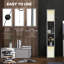  2-Light Modern Floor Lamp with Shelves for Living Room, Bedroom, Black-965953148