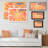 " Orange And Yellow Abstract Blossoming " Painting Print-910487364-910487372