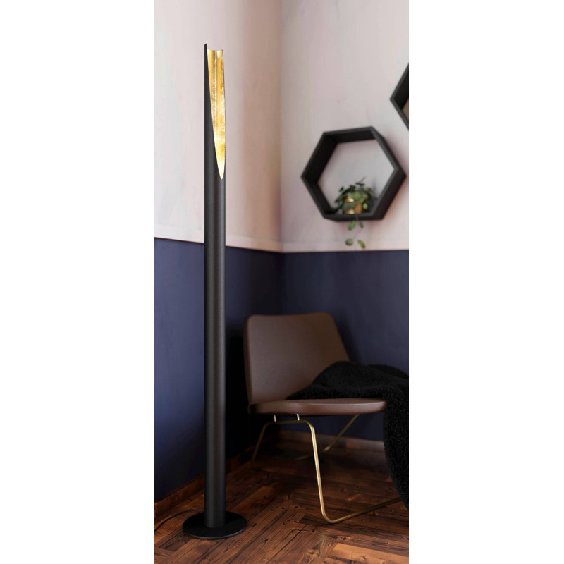 Leonis 1370cm Column Floor Lamp, Black
