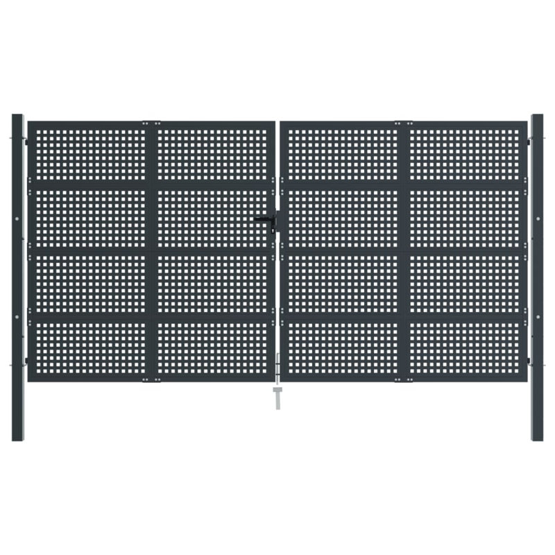 Ebern Designs Garden Gate Anthracite , 400cm H x 225cm W x 2.4cm D