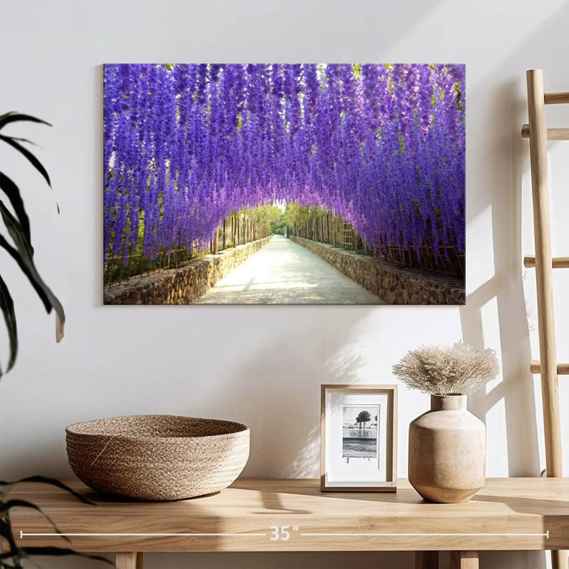 Harnek à travers le tunnel Wisteria, H 16 po x l 24 po