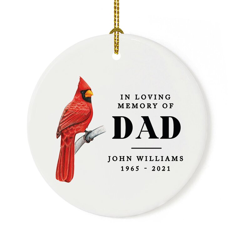 in Loving Memory of Dad Holiday Shaped Ornament The Holiday Aisle