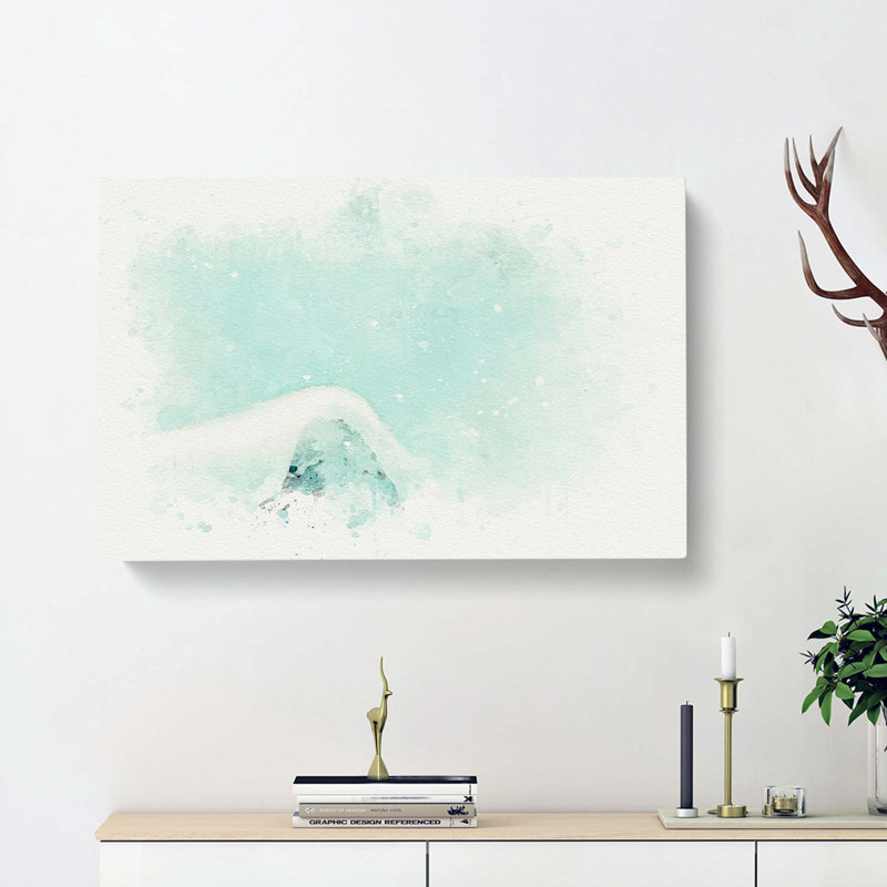 Mountain Summit In Abstract - Wrapped Canvas, 50cm H x 76cm W x 3cm D