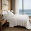Ensemble de draps en coton 4 pièces 4 pièces, blanc éclatant-132457883-132457885