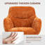 Soft Chenille Upholstered Home Office Chair Swivel Desk Chair-525384505