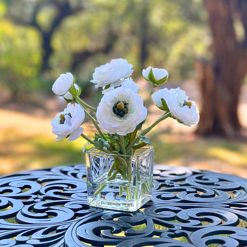 Silk Ranunculus Arrangement in Vase