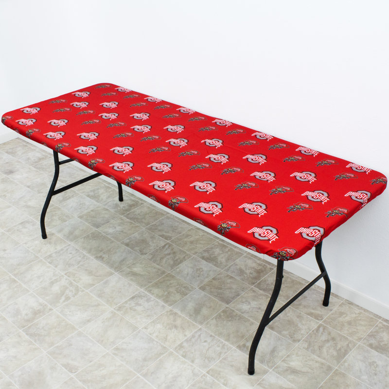NCAA Outdoor Patio Table Cover, 72" W x 30" D, Ohio State