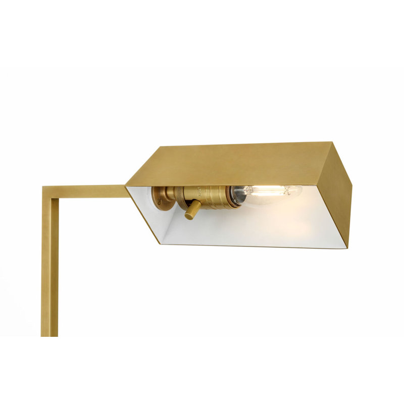 Adley Adjustable Pharmacy Floor Lamp, Hand-Rubbed Antique Brass