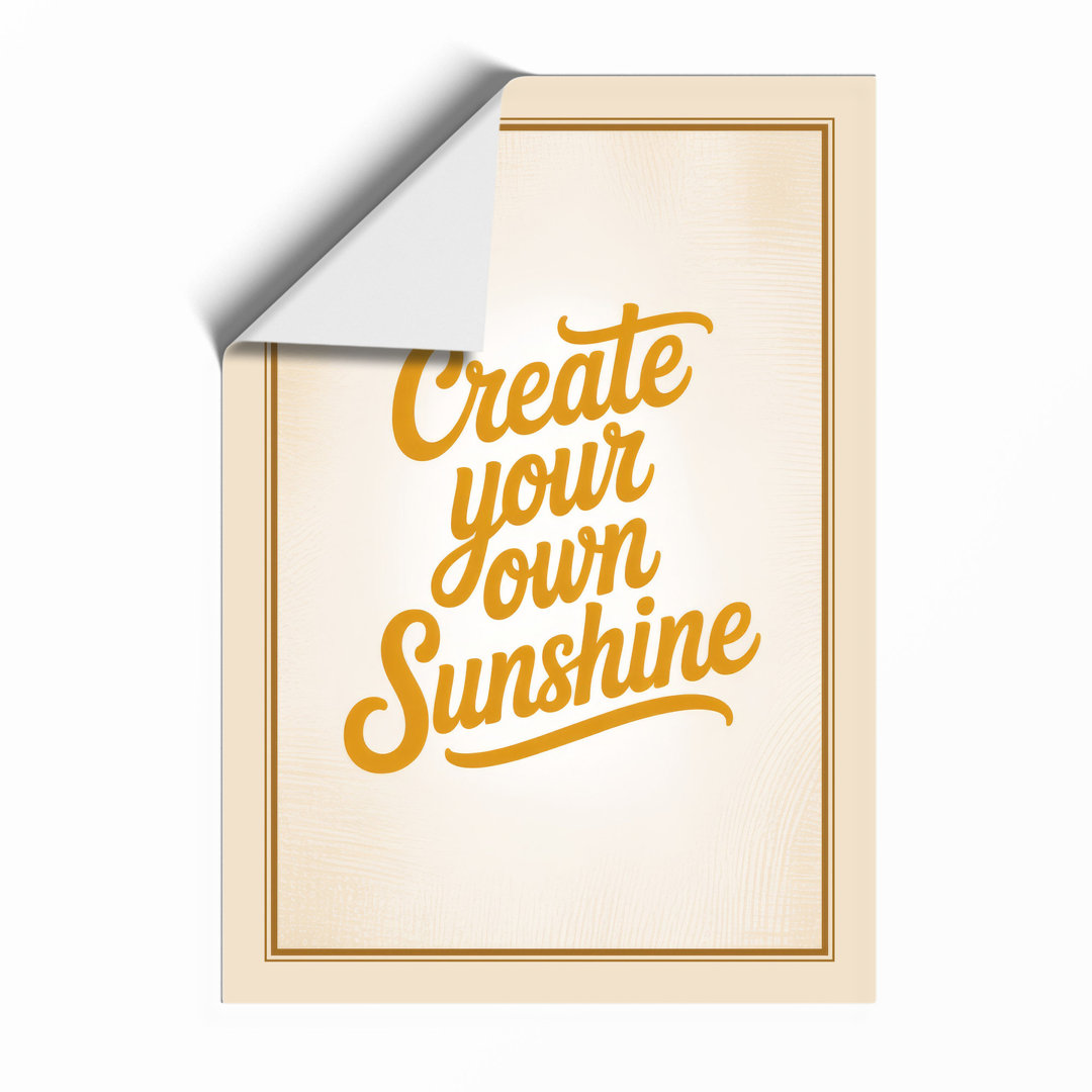 Create Your Own Sunshine Vintage - Framed Print