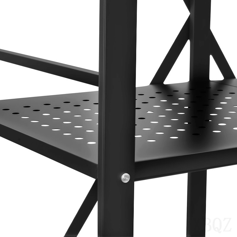 Étagère de rangement pliante avec roulettes 5 niveaux
