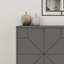 Dune Console Sideboard Geometric Design Wide 123cm-102236706