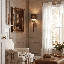 Applique murale blanche 1 lumière Meridian-713545676-713545679