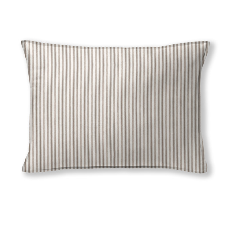 Rectangular Cotton Pillow Cover & Insert, Walnut