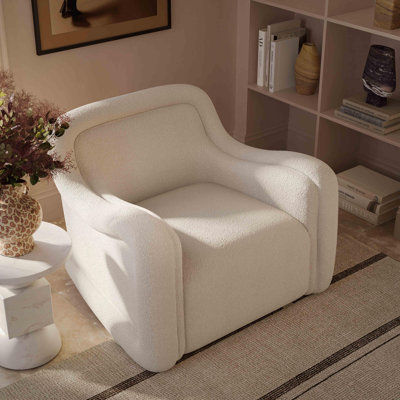  Boucle Swivel Chair
