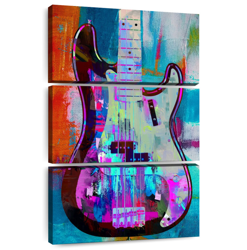 Abarca Painted Precision Bass, 23" H x 14" W