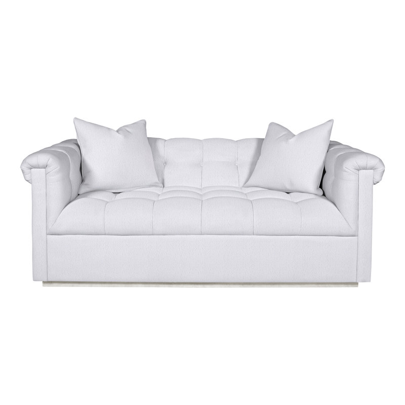 Thom Filicia Home Tufted Loveseat, Navada Snow, Casa Blanca