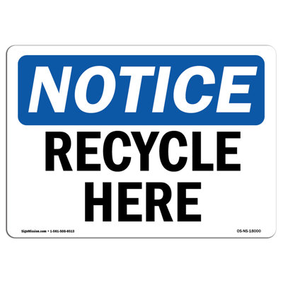 Panneau «Recycle ici»