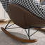 Chaise berçante de luxe légère