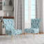 Chaise d'appoint d'appoint vintage bleu et blanc Ikat Breeze II