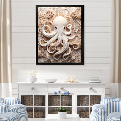 «Marine Life Octopus Magic Animals I», reproduction sur toile