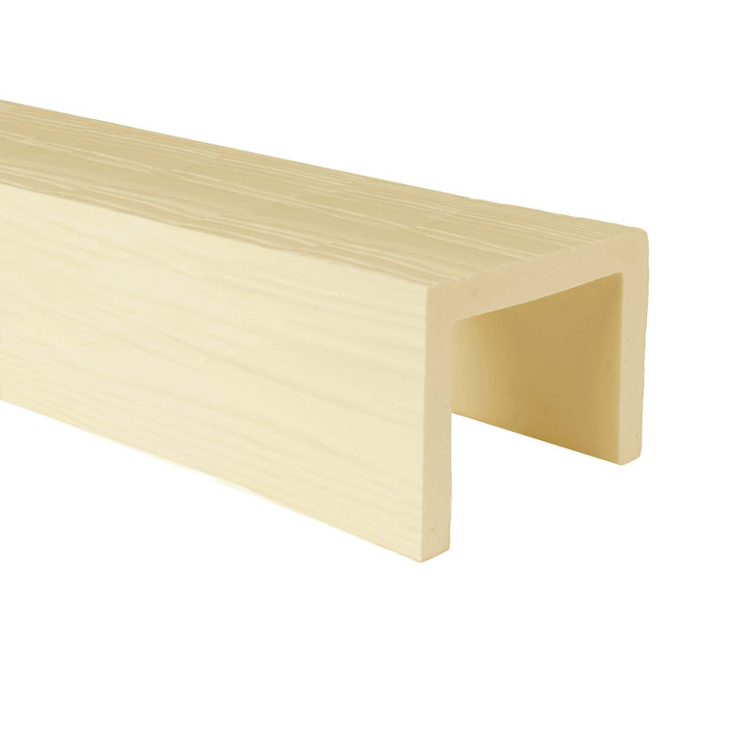 Poutre surélevée classique H 6 po x l 8 1/8 po x P 186 po, Naturel