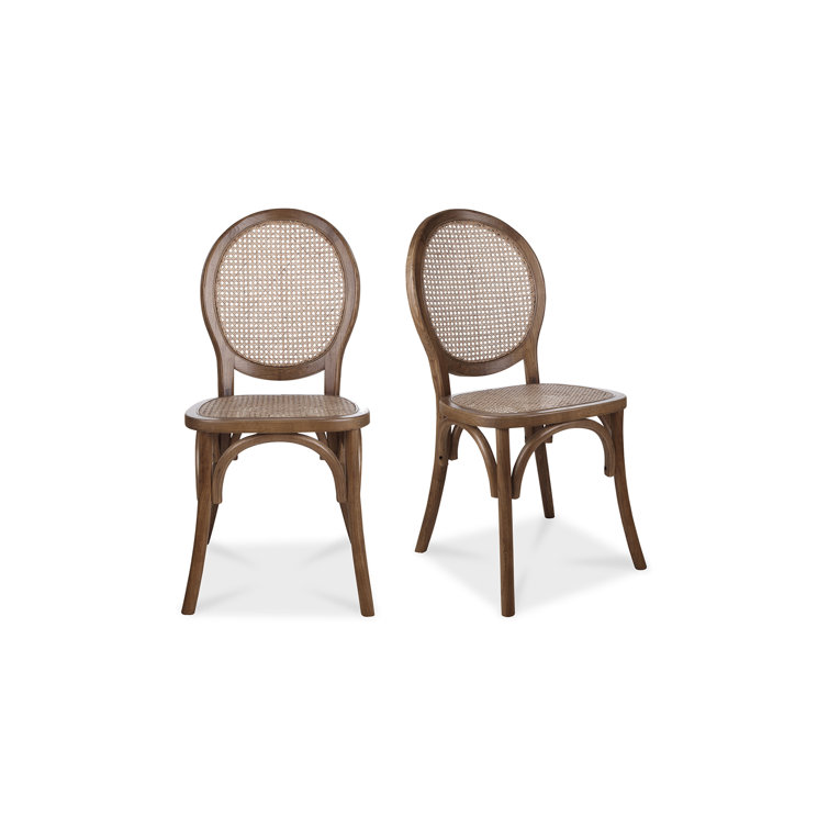 Helena Solid Wood Side Chair in Brown