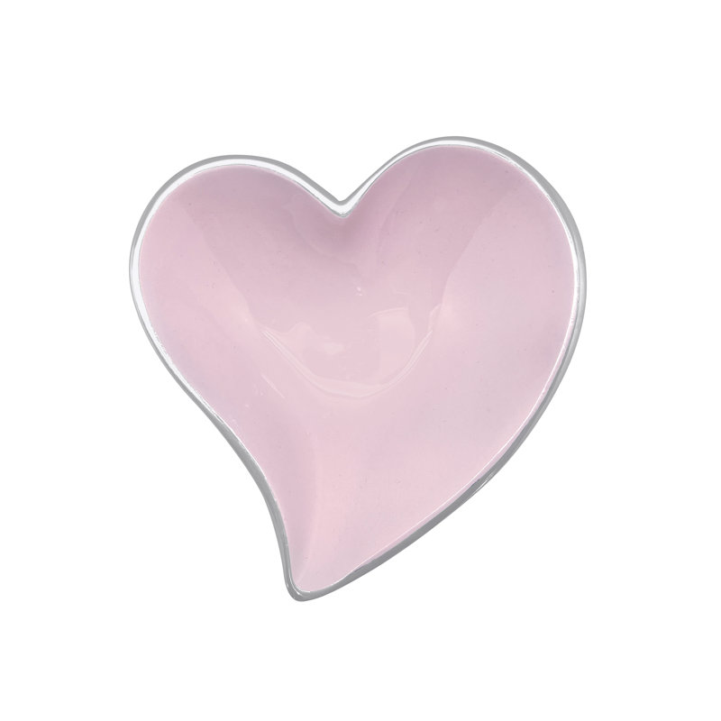 First Comes Love Small Heart Bowl, Pink