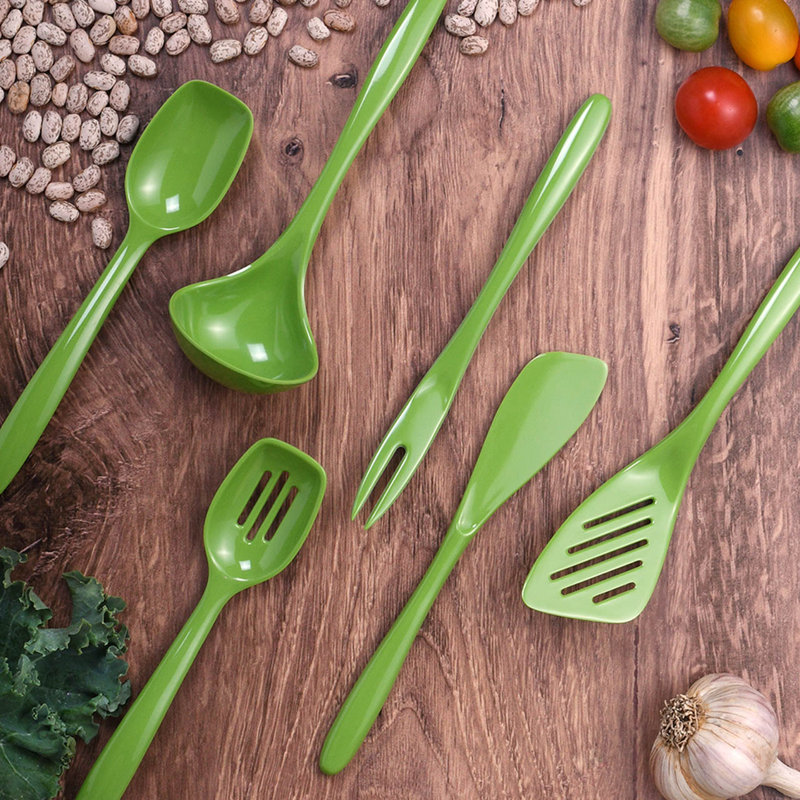 Hutzler 6 Utensil Set, Green