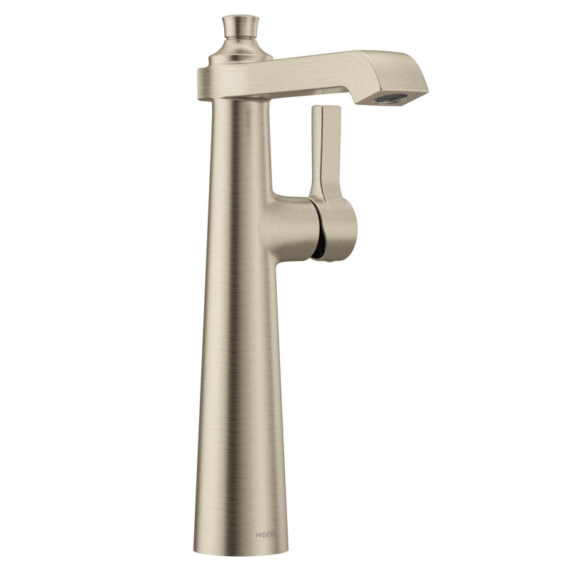 Flara Vessel Sink Bathroom Faucet, Brushed Nickel