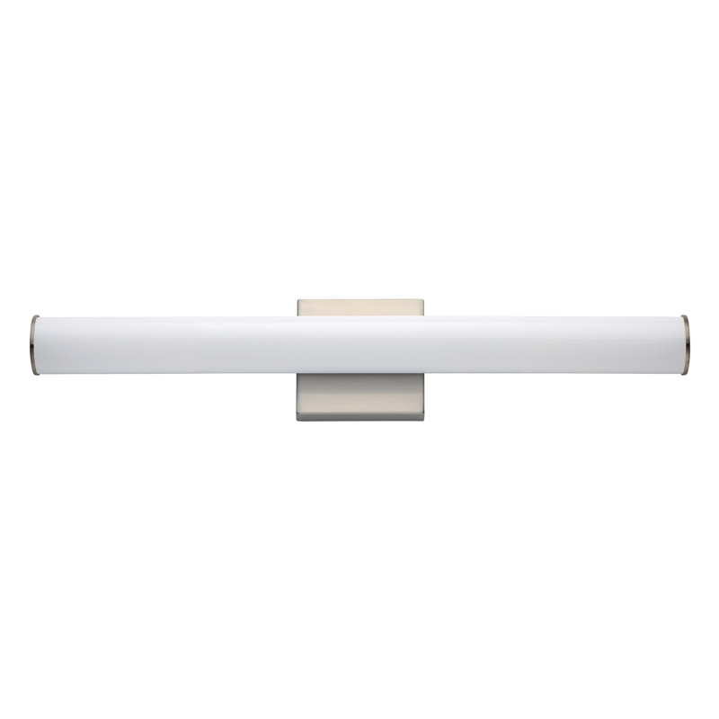 Aylor Dimmable LED Bath Bar, 4.75'' H x 48'' W x 2.5'' D, Satin Nickel