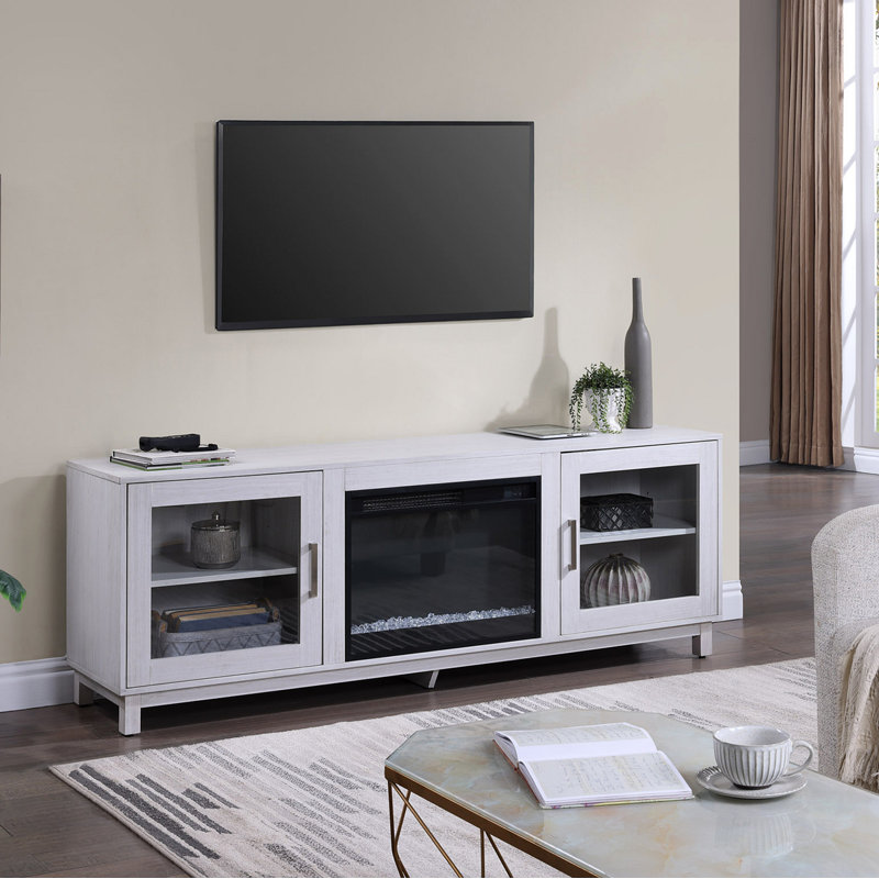 Console 70 po avec foyer Olani