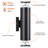 12" Outdoor Wall Lights Integrated LED Cylinder Up Down 12W 2700K Modern Aluminum Light, Waterproof Exterior Light for Porch Patio Door-198071236