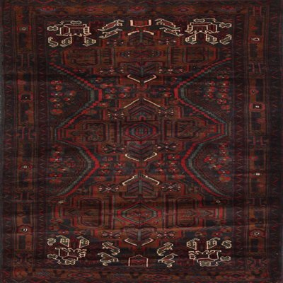Tapis oriental rouge / bleu / vert