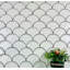 Carreau de mosaïque en porcelaine à motif écailles de poisson 3 po x 4 po Monet