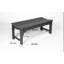Banc de balcon Abraham - capacité de 500 lb, protégé, noir, pour la résistance aux intempéries des jardins, matériaux-121534172