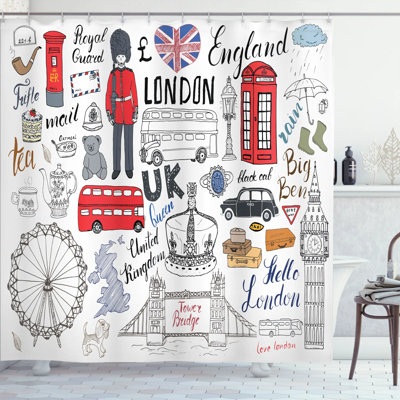 Shower Curtain with Hooks Included