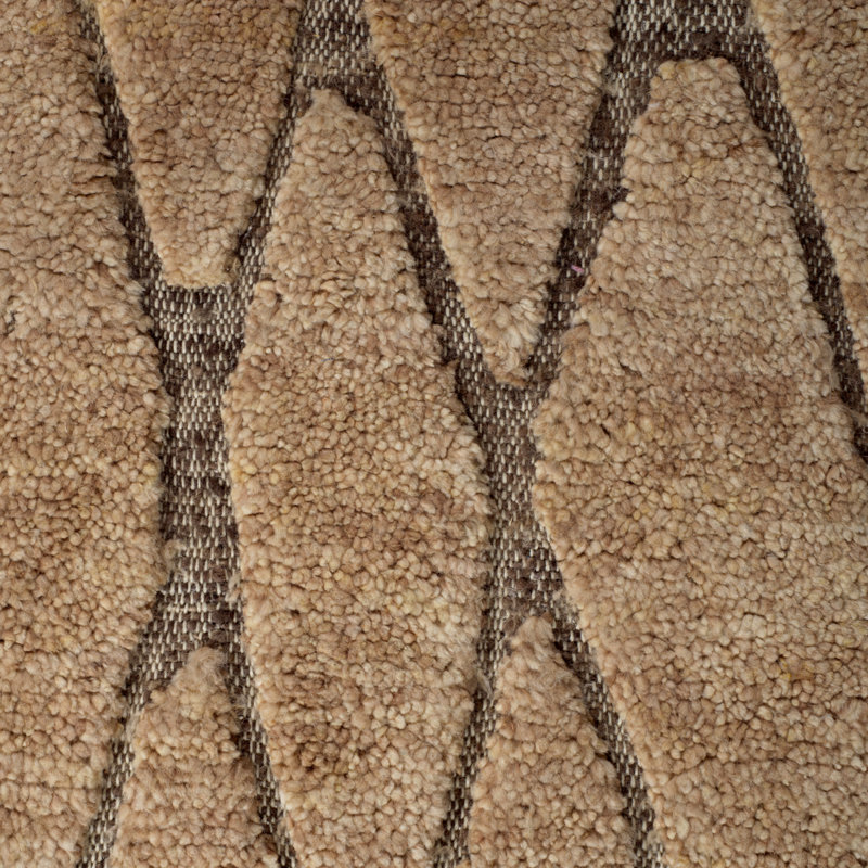 Rug Coralie Brown Beige, Rectangle 6'5" x 9'8"