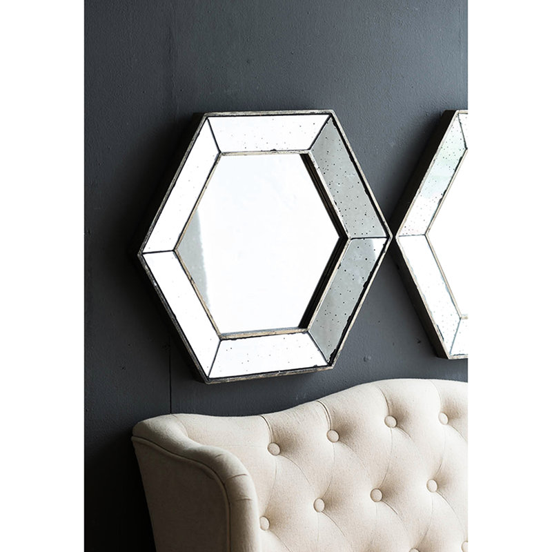 Miroir mural Graceful, Noir