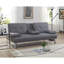 Canapé-lit simple en cuir végétalien 66 po Drewry-94342120