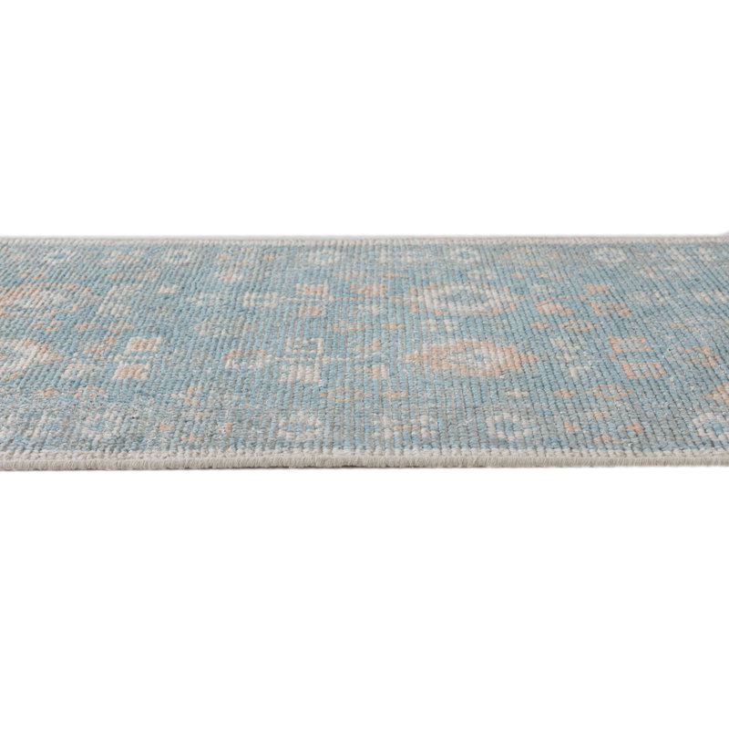 Tapis d'intérieur en laine noué à la main Uzma, Rectangle 7 pi 9 po x 9 pi 9 po