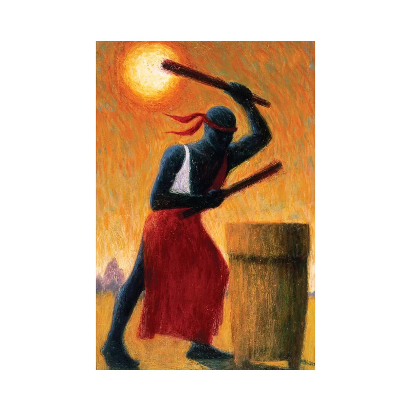 The Drummer by Tilly Willis - Wrapped Canvas Painting, 20.32 cm H x 30.48 cm W