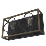 Gablecrest 2 Light Flush Mount Bathroom Vanity Light Fixture
