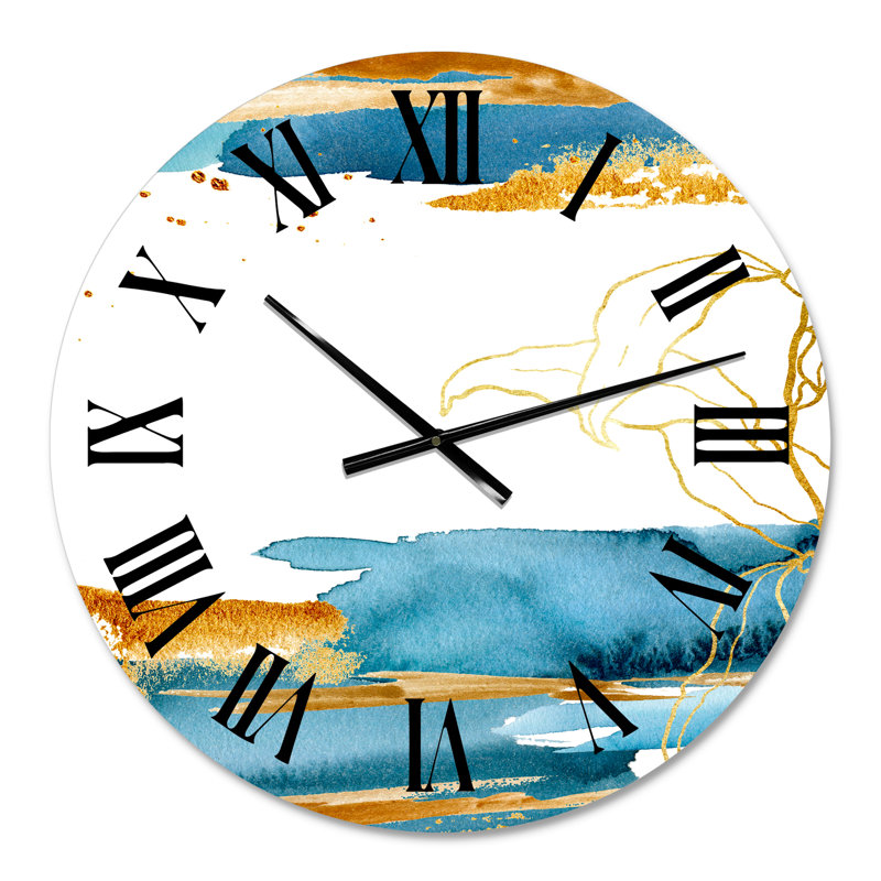 Laminaria Branch and Leaves Wall Clock, Oversized